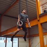 Anelli da ginnastica crosstraining in legno 32 mm cinghie regolabili 4 1