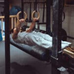 Anelli da ginnastica crosstraining in legno 32 mm cinghie regolabili 7 1