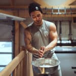 Bidone in magnesia su ruote