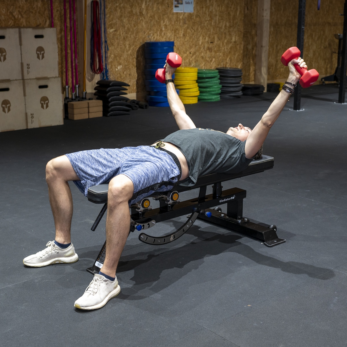 Banc de musculation en acier inclinable 2