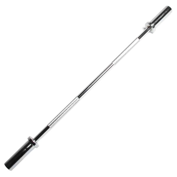 Barre de musculation en acier 120cm Ø 50mm + 2 stop disques GladiatorFit