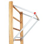 Barra de puxar de aço de 65cm para escada de madeira