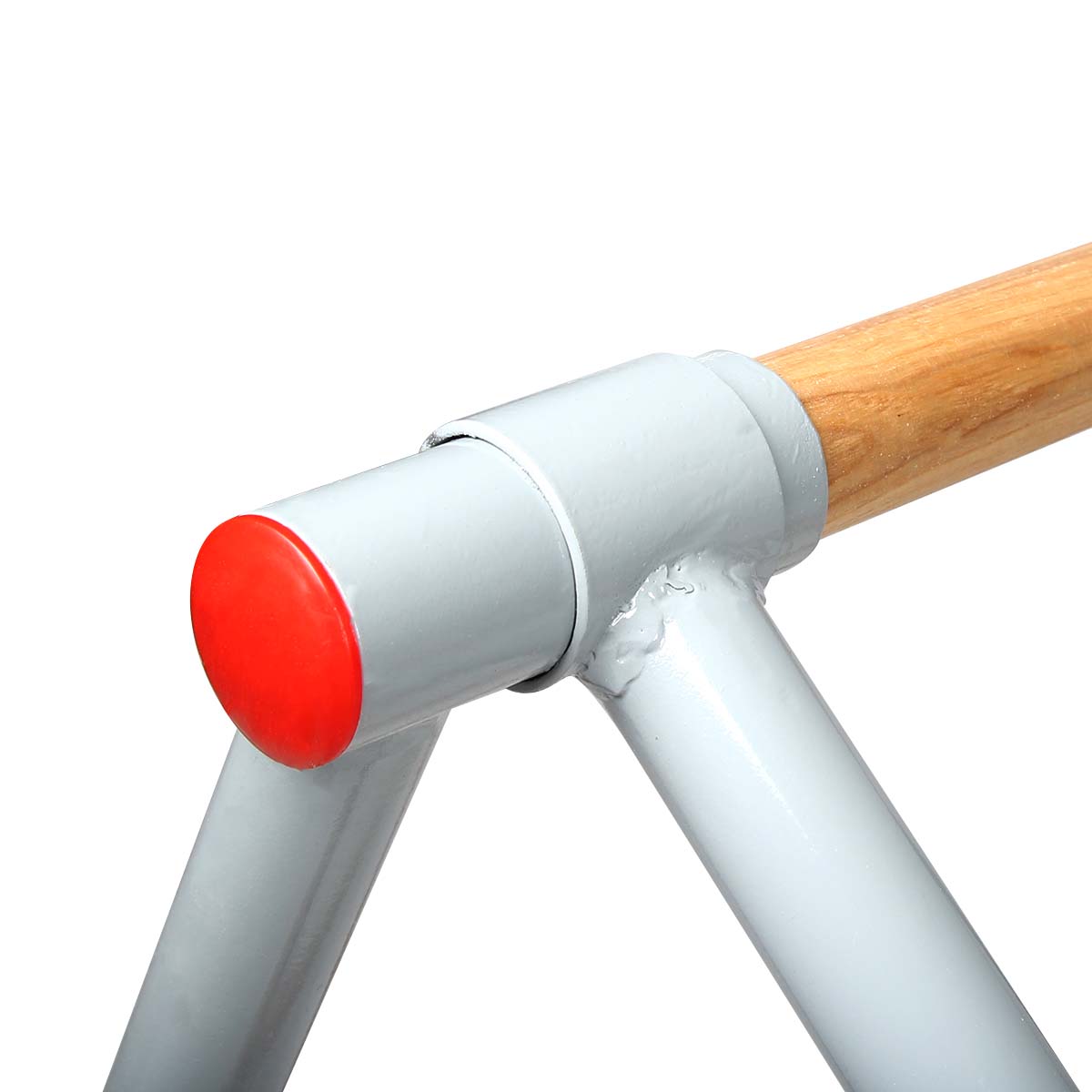 Barra de puxar de aço de 65cm para escada de madeira 3