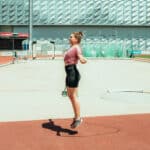 Corde a sauter en chanvre avec poignees bois 3m 4