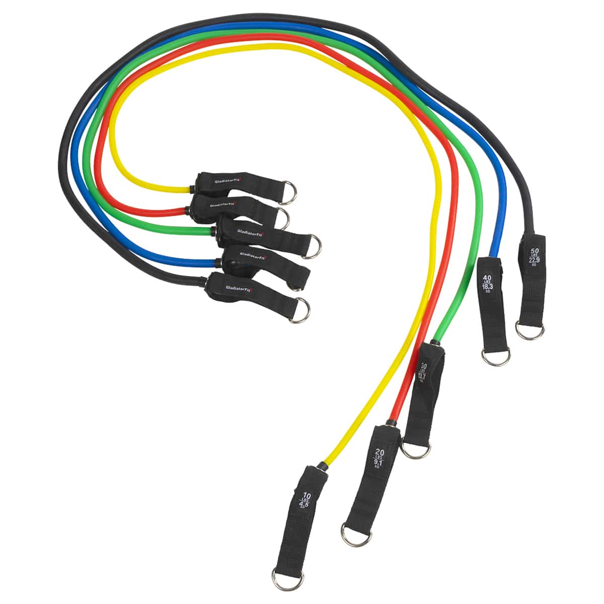 Kit bandes tubes de résistance elastiques avec poignees sac