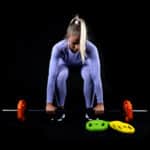 Kit per l'allenamento con i pesi con 6 dischi bar 2 dischi di arresto 31 mm 5