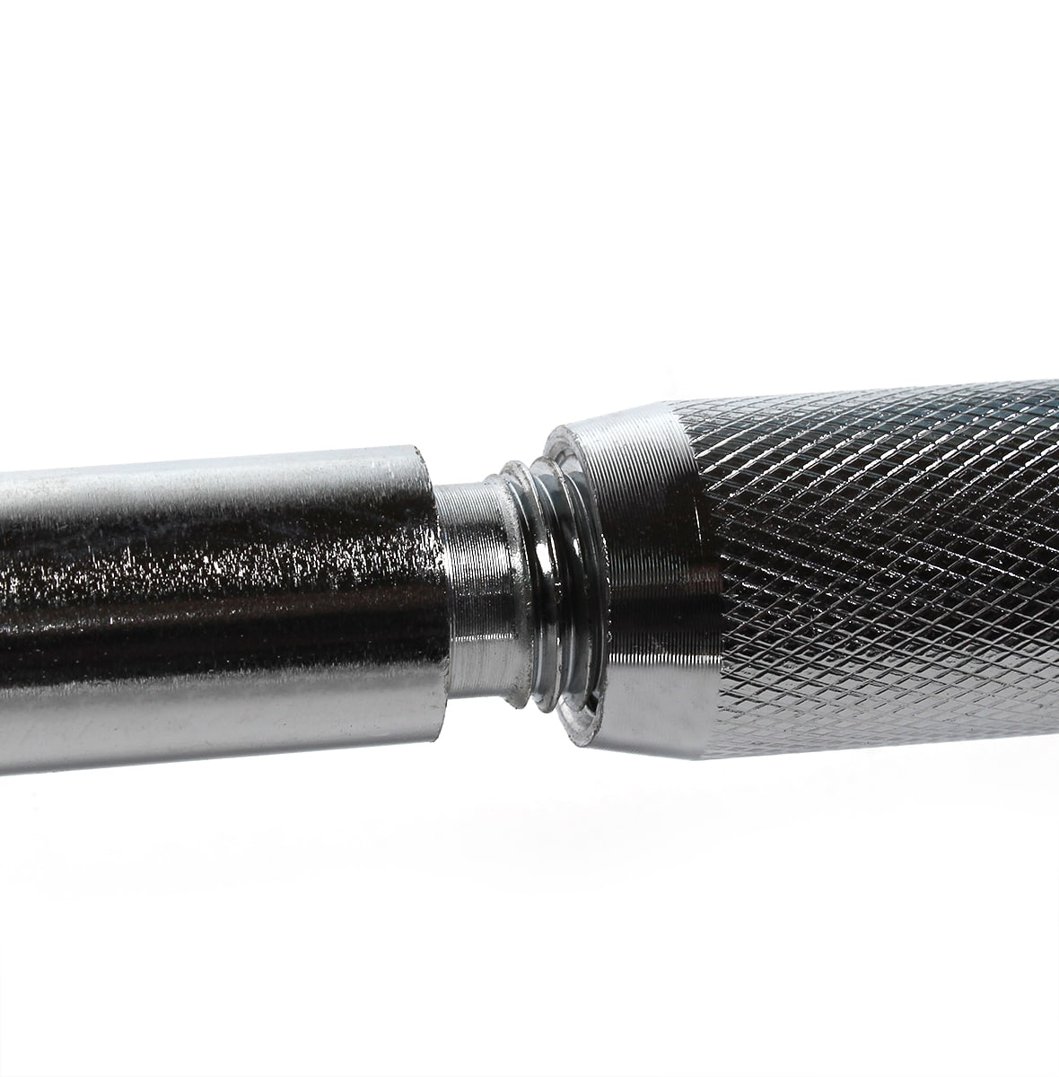 Set di dischi in gomma da 50 kg e barre cromate con foro da 25 mm 4