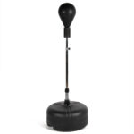 Saco de boxe ajustável em altura 125 158 cm base 6