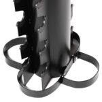 Verticaal stalen opbergrek 125cm voor 10 paar 3'' rubbers