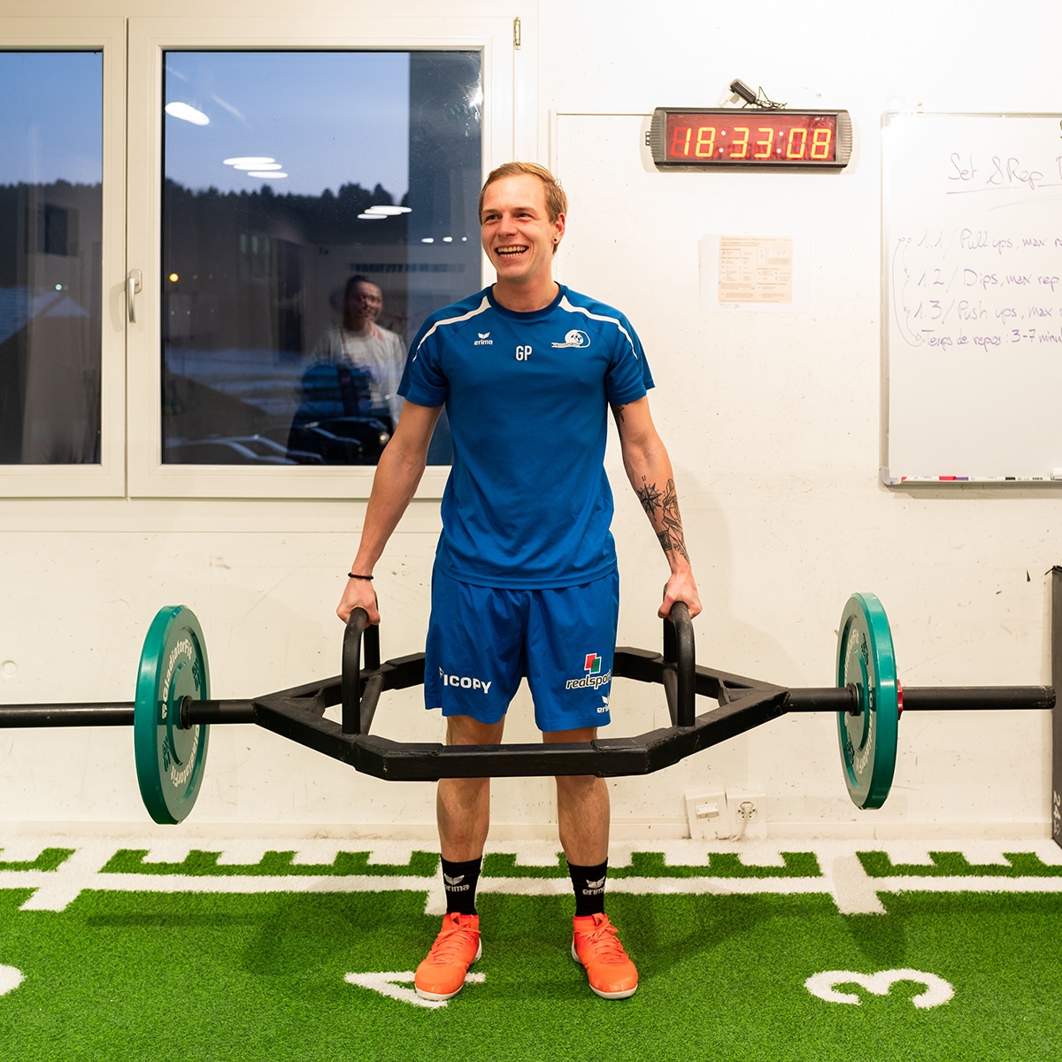 Barra olímpica de acero hexagonal 50mm 4