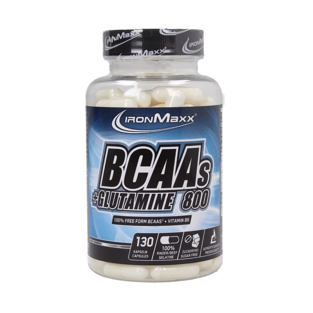 BCAAs Glutamine 800 130caps IronMaxx copie