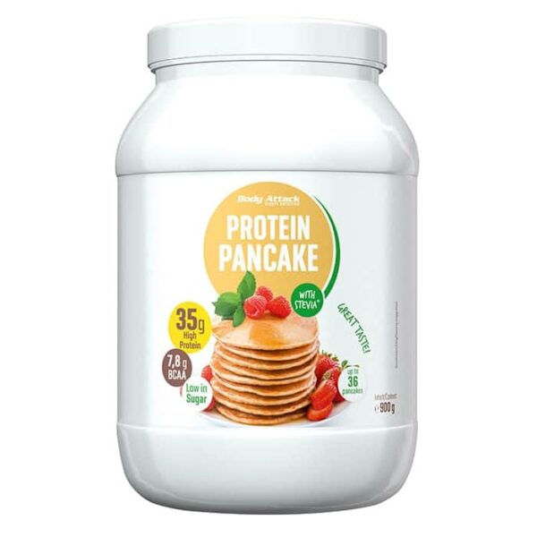 Proteína panqueque stevia cuerpo attacj