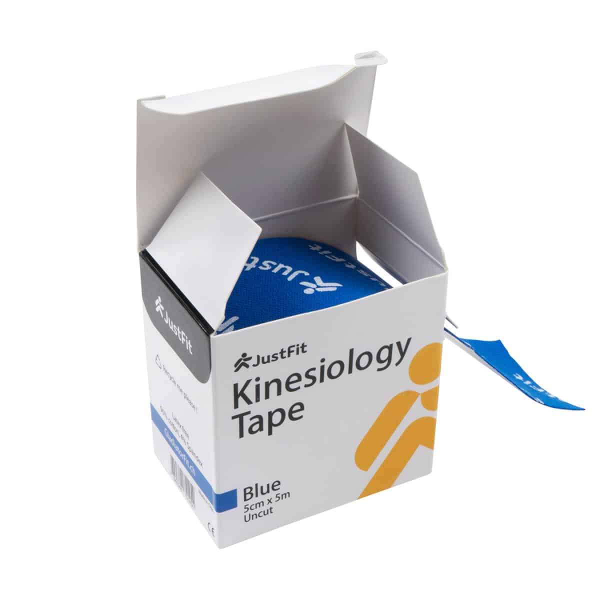 Tape Kinesiologie-Band aus Baumwolle 5m blau 1