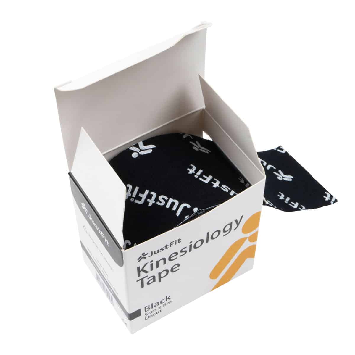 Tape Kinesiologie-Band aus Baumwolle 5m schwarz 3