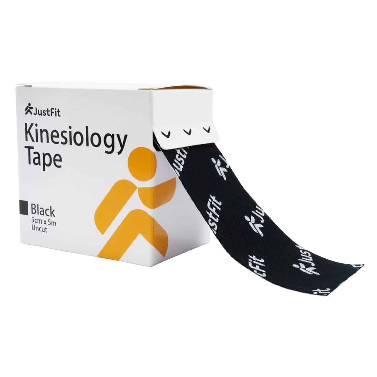 Tape Kinesiologie-Band aus Baumwolle 5m schwarz 4