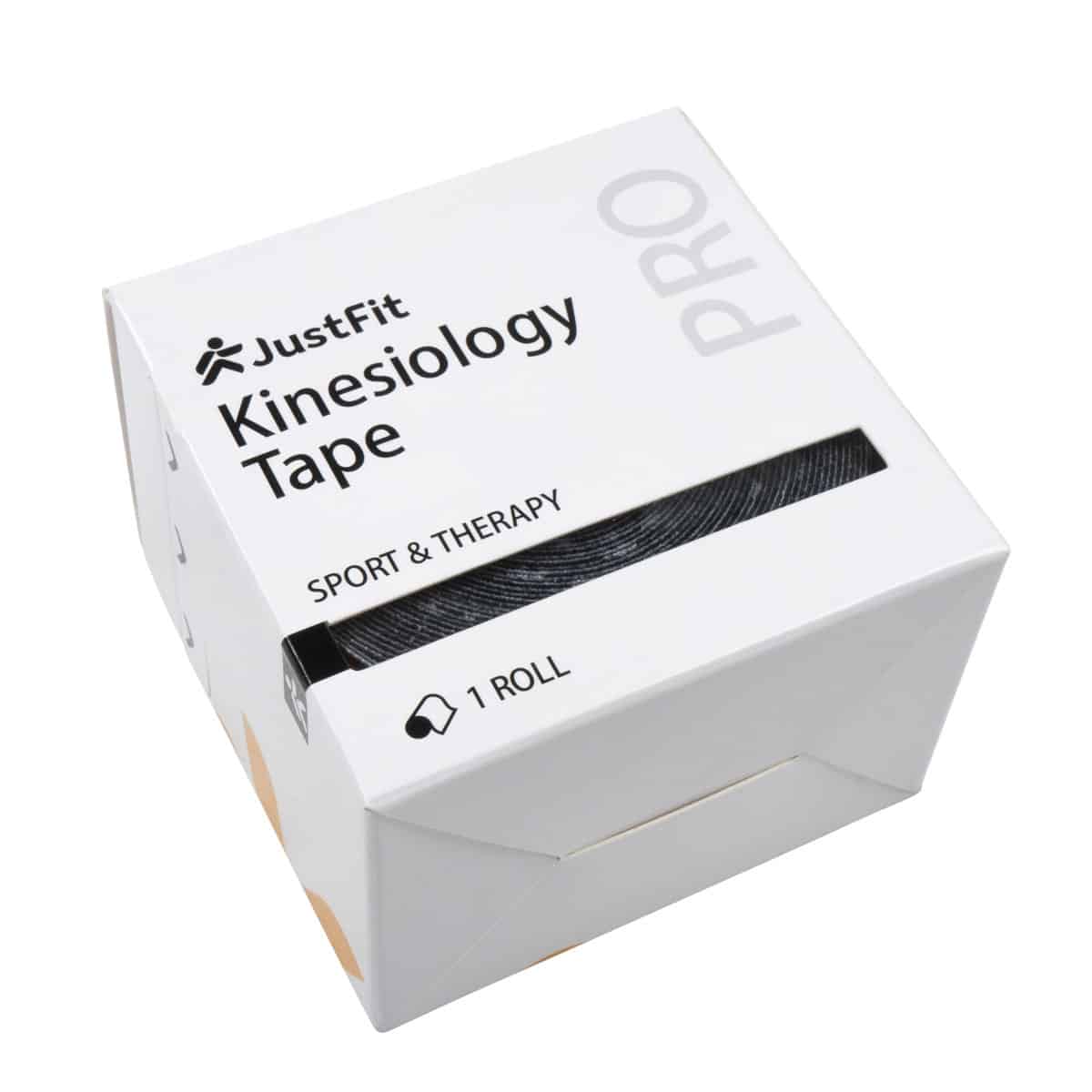Tape Kinesiologie-Band aus Baumwolle 5m schwarz 5