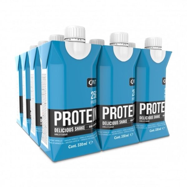 QNT Delicious Whey Shakes 12 x 330ml vainilla