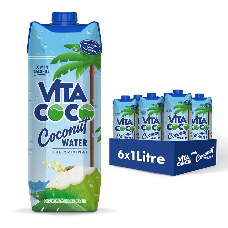 Eau de coco naturelle 1L Vita Coco (lot de 6)