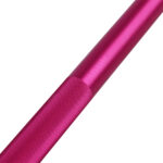 Barre musculation en aluminium 180cm alesage 50mm 2 stop disques Rose 10Kg 1