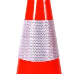 Multi-purpose PVC boundary marker cone 29x29x50 2
