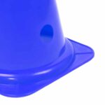 Punte a cono sportive 12 fori per pietre miliari da 38 cm set di 2 Blu 3 Punte a cono sportive 12 fori per pietre miliari da 38 cm set di 2 Blu 3