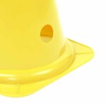 Punte a cono sportive 12 fori per pietre miliari da 38 cm set di 2 Giallo 2 Punte a cono sportive 12 fori per pietre miliari da 38 cm set di 2 Giallo 2