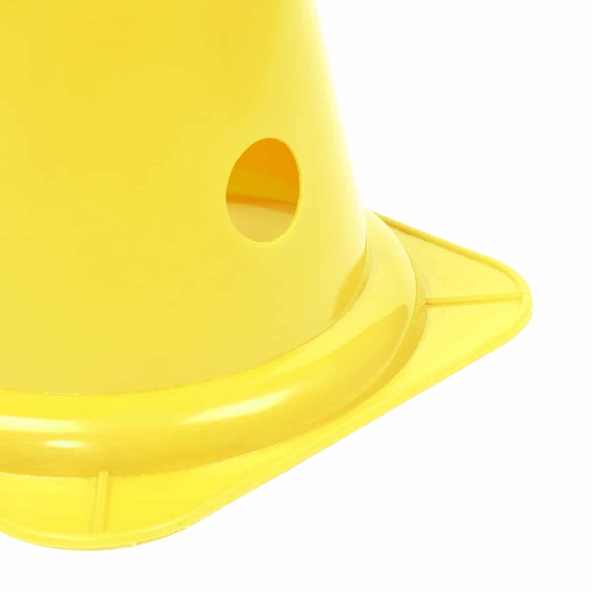 Punte a cono sportive 12 fori per pietre miliari da 38 cm set di 2 Giallo 2 Punte a cono sportive 12 fori per pietre miliari da 38 cm set di 2 Giallo 2