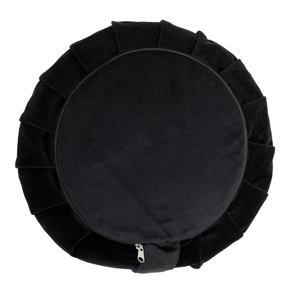 Coussin de metidation Zafu Zen en coton O 35cm Noir 3
