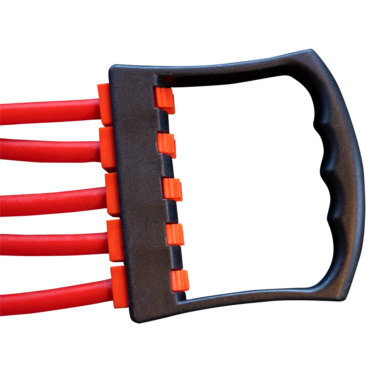 Extenseur de resistance en latex avec poignees Rouge 1