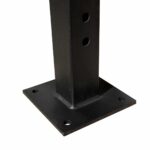 Enkelvoudig stalen wandrekstation met barsteun 3