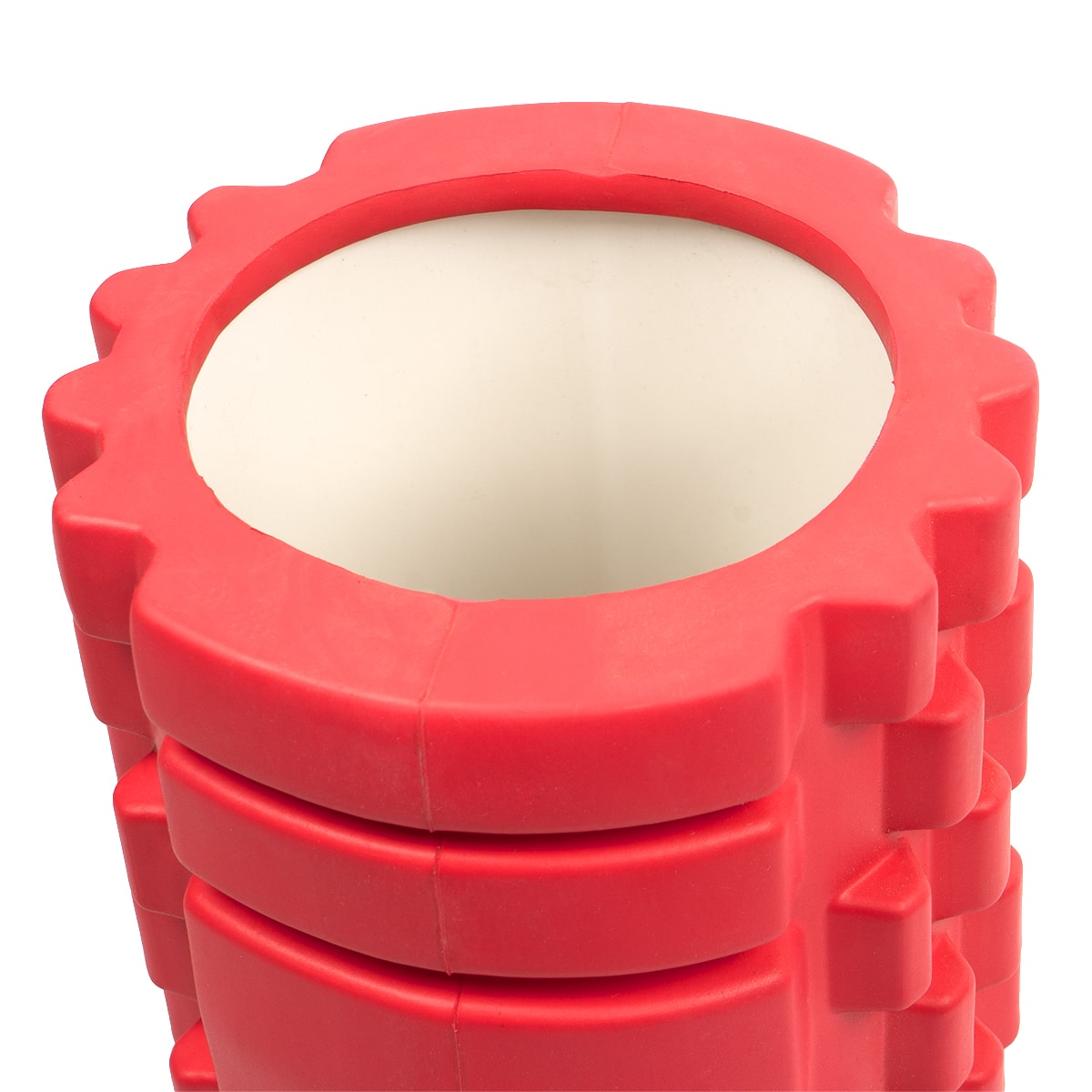 Rullo massaggiante in schiuma 33cm senza punte O 14cm Rosso 2 Rullo massaggiante in schiuma 33cm senza punte O 14cm Rosso 2