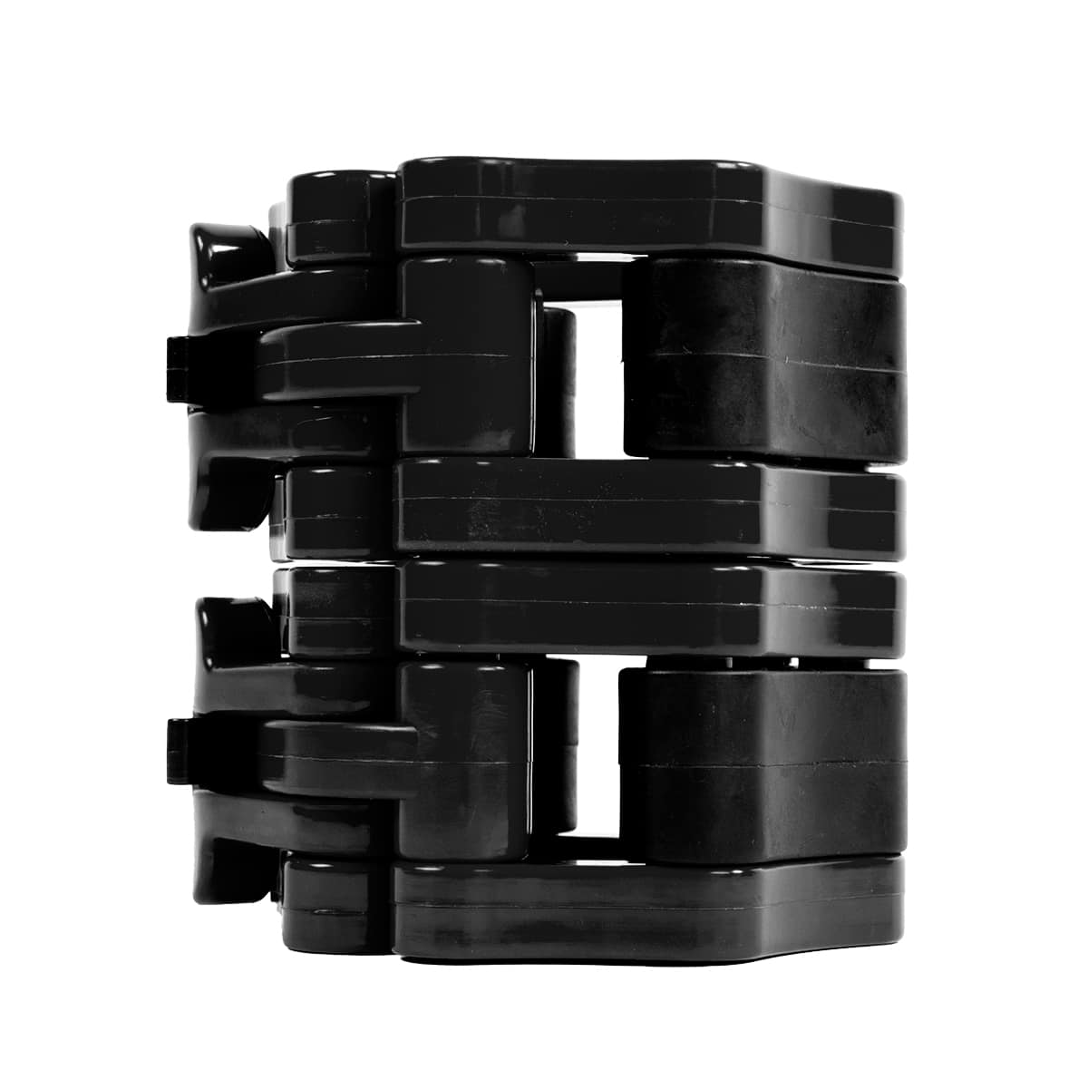 Disco tope 51mm plástico para barras y pesos 50 mm negro juego de 3