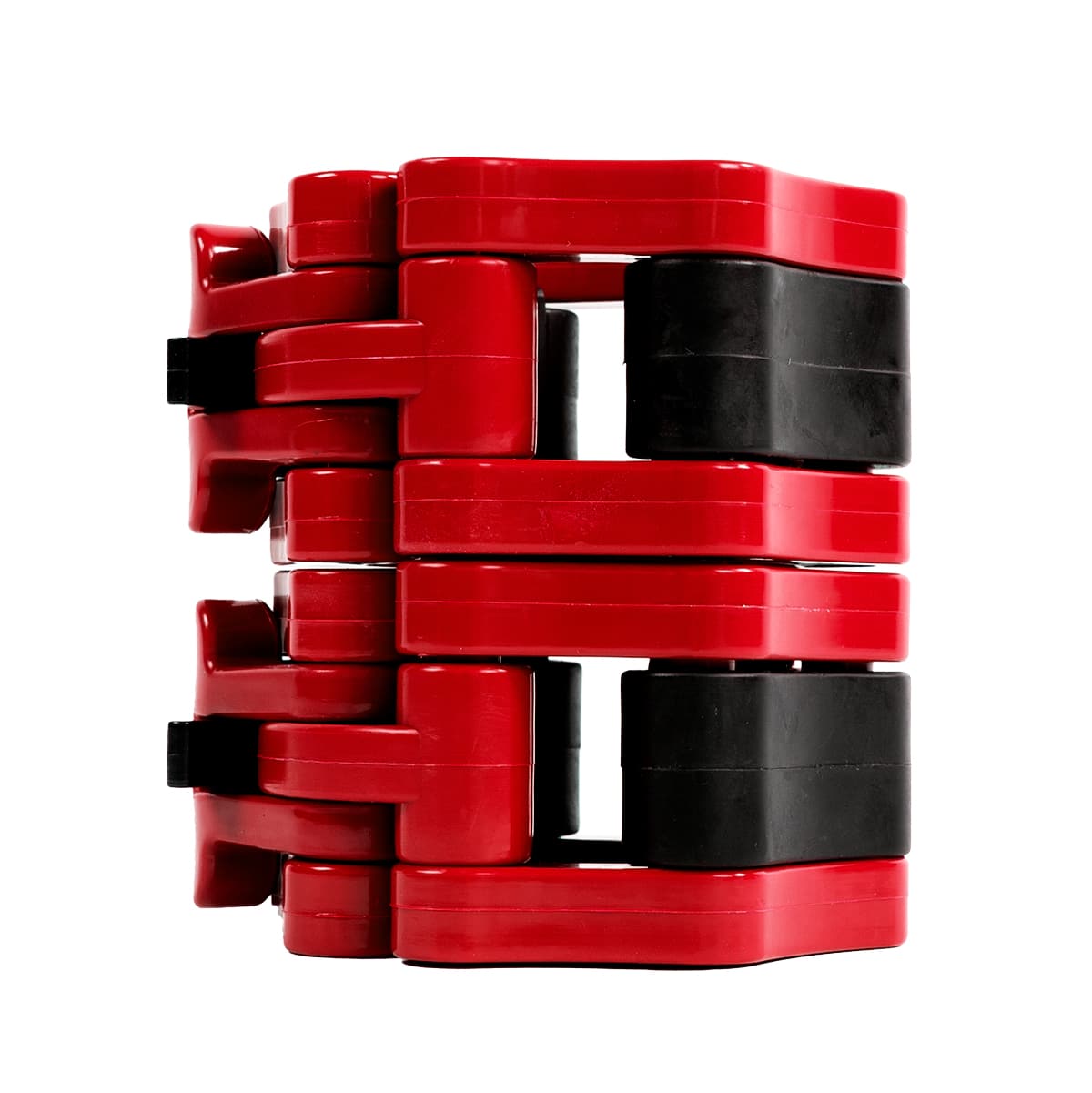 Disco de tope 51mm plástico para barras y pesos 50 mm juego de 3 rojo