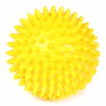 PVC spiked massage ball for muscle therapy Yellow