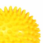 PVC spiked massage ball for muscle therapy Yellow 2