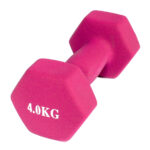 Haltères revêtement néoprène musculation et fitness (Lot de 2) 2x4kg
