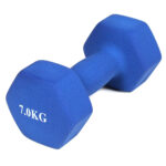 Haltères revêtement Néoprène musculation et fitness (Lot de 2) 1x7KG