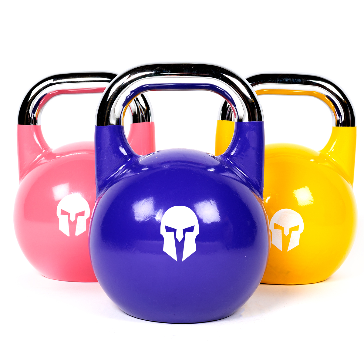 Kettlebell de competition en fonte avec logo peint 3