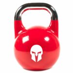 Gietijzeren wedstrijd kettlebell met gelakt logo 32KG 1 1