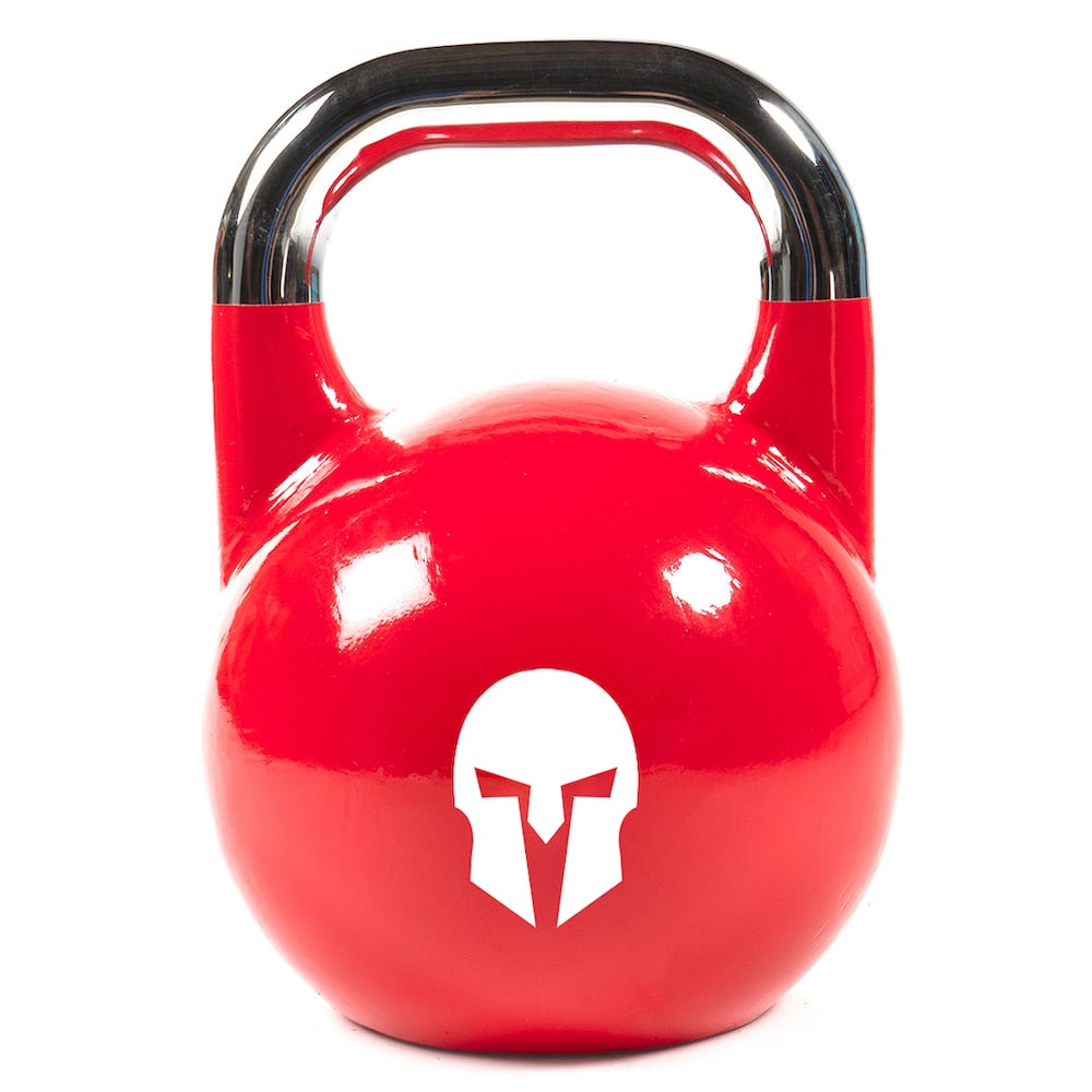 Gietijzeren wedstrijd kettlebell met gelakt logo 32KG 1 1