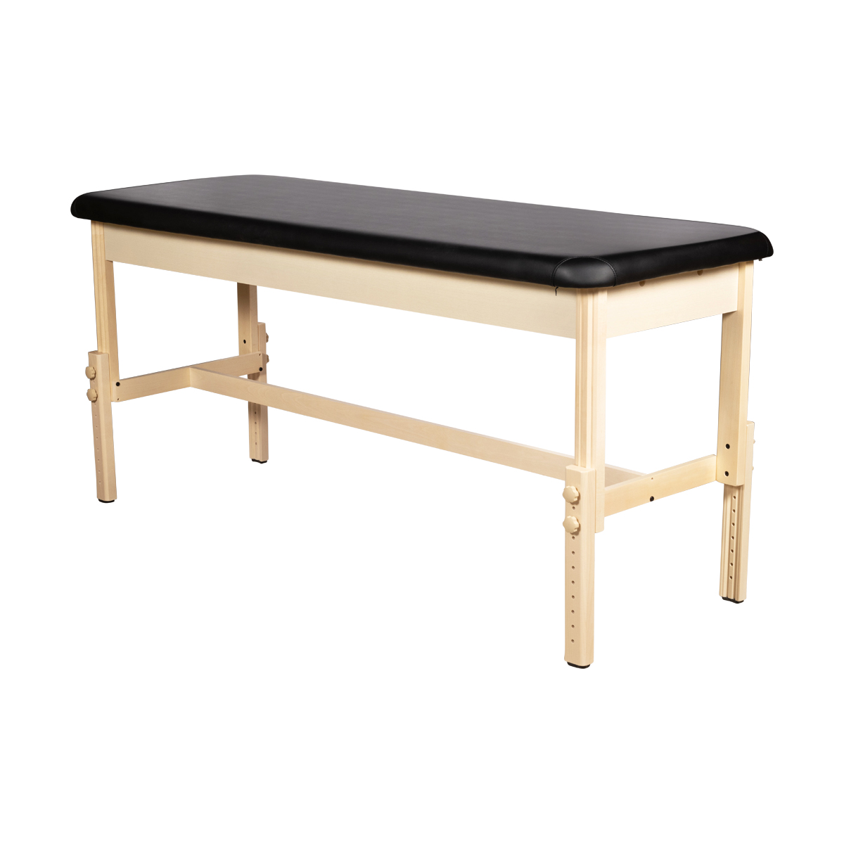 7640344750945 Table de massage fixe en bois 184cm noir