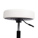 7640344759986 Sgabello girevole regolabile in altezza 44 58cm bianco 1