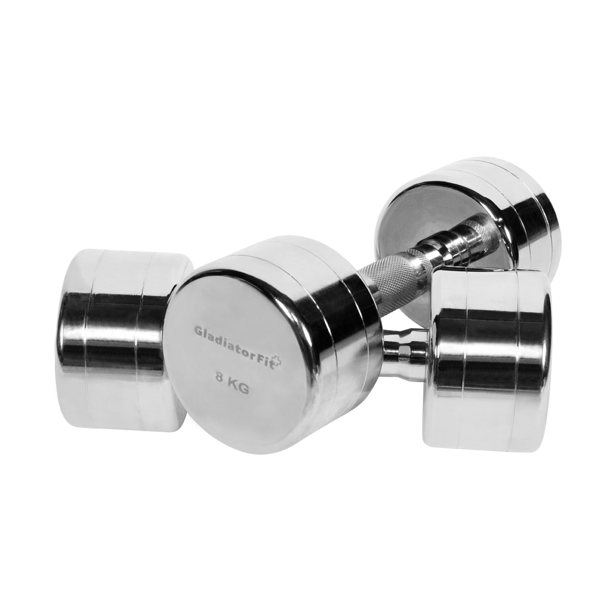 7640409896731 Haltères ronds en chrome (lot de 2)