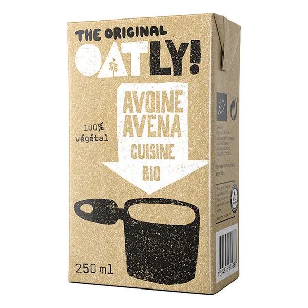 Crema de avena de cocina ecológica 250ml Oatly (pack de 18)