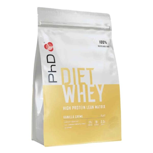 PHD Diet Whey 1kg de creme de baunilha
