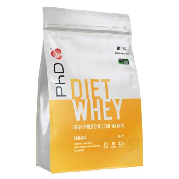 PHD Diet Whey 2kg pouch banana