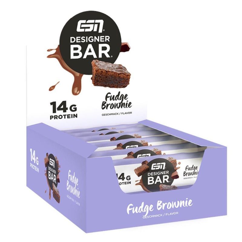 Designer Bar ESN 40g (confezione da 12) Brownie