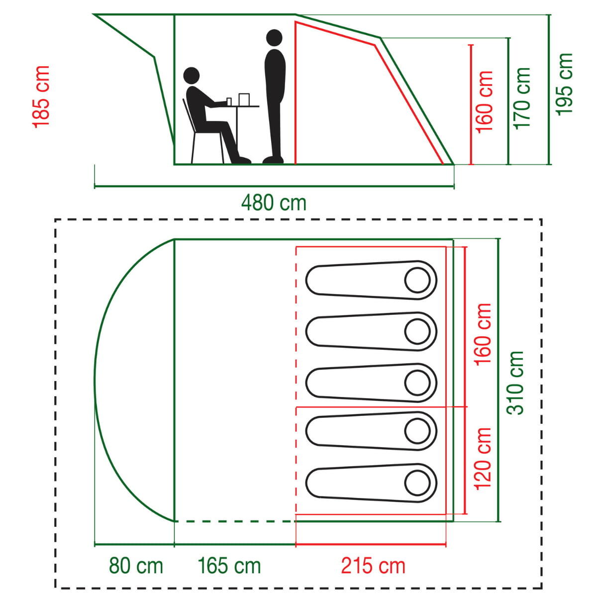 coleman rocky mountain 5 plus 4 person tent