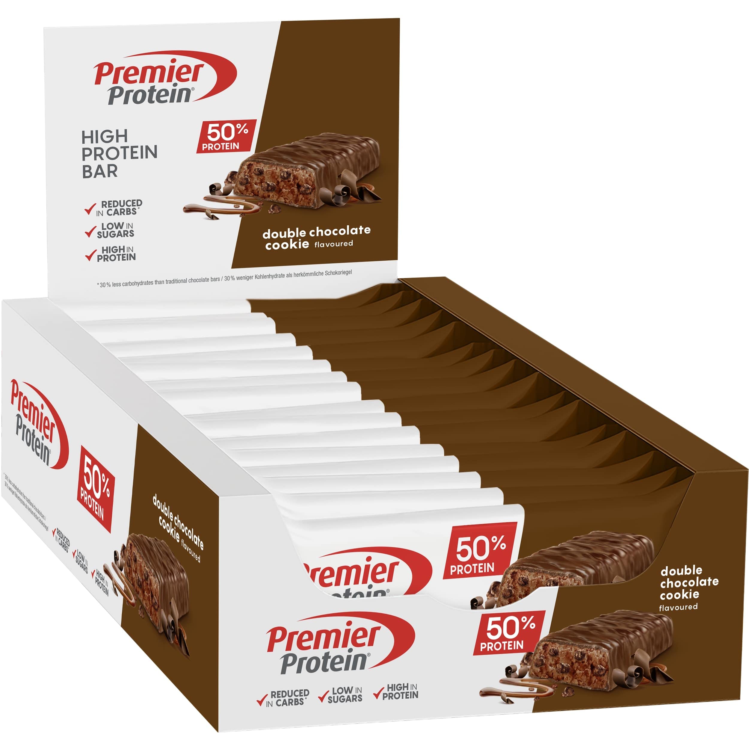 Barra de Alta Proteína 50 40g Premier Protein embalagem de 16 88990