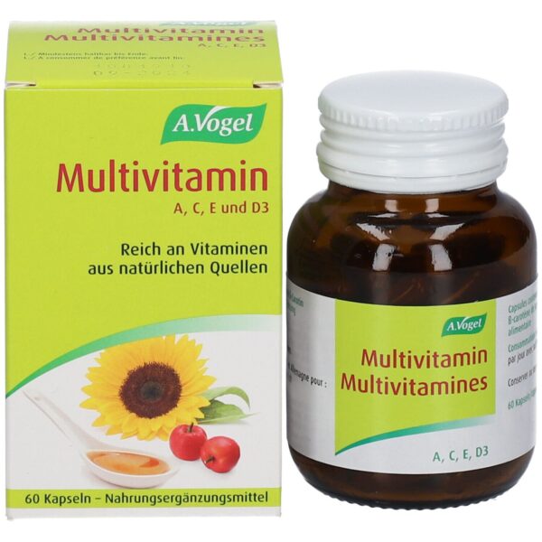 Multivitaminen A C E en D3 60caps A.Vogel 52115